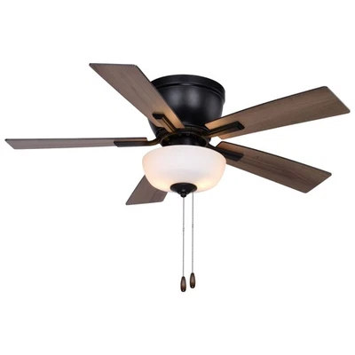 Lisbon 2-Light Ceiling Fan in Transitional Style 13 Inches Tall and 42 Inches - Image 1 of 4