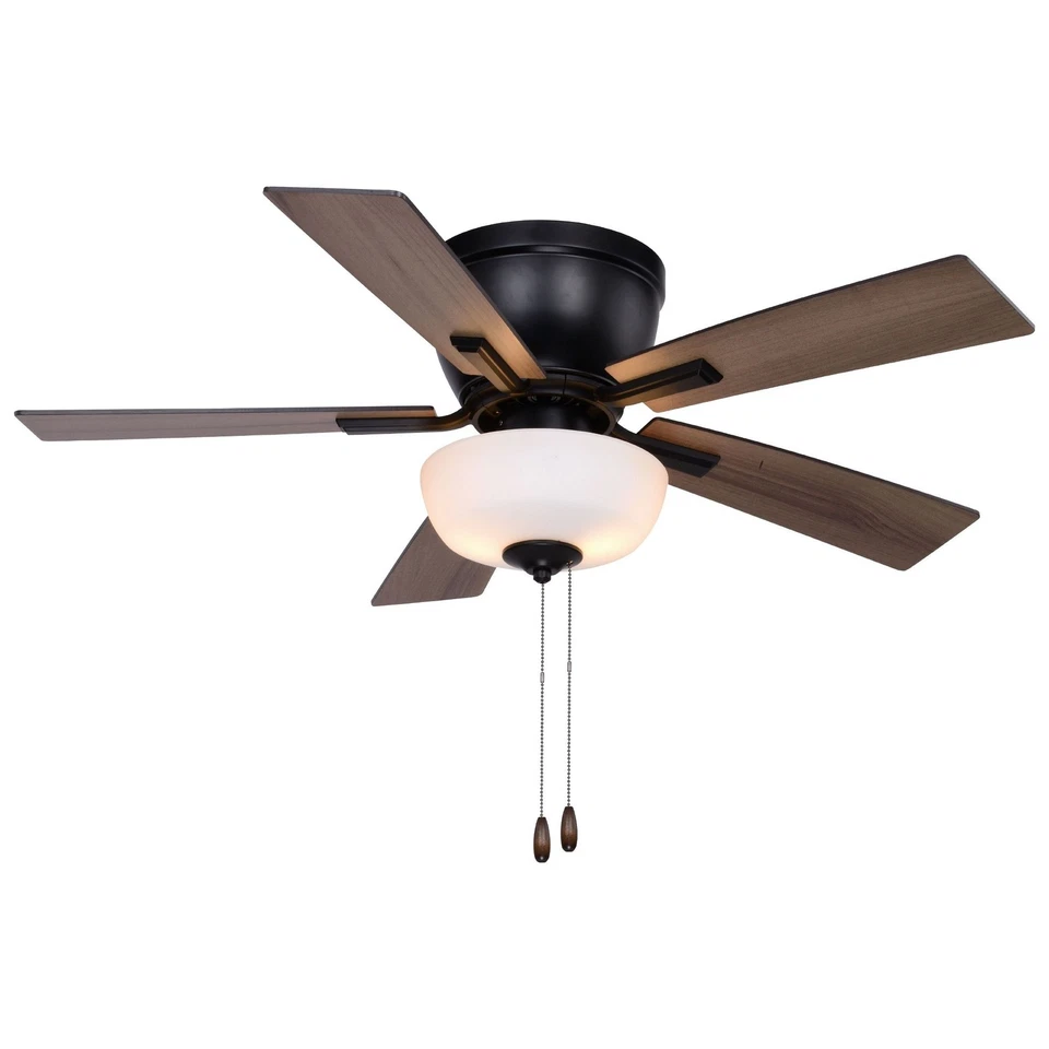 Lisbon 2-Light Ceiling Fan in Transitional Style 13 Inches Tall and 42 Inches - Image 1 of 4