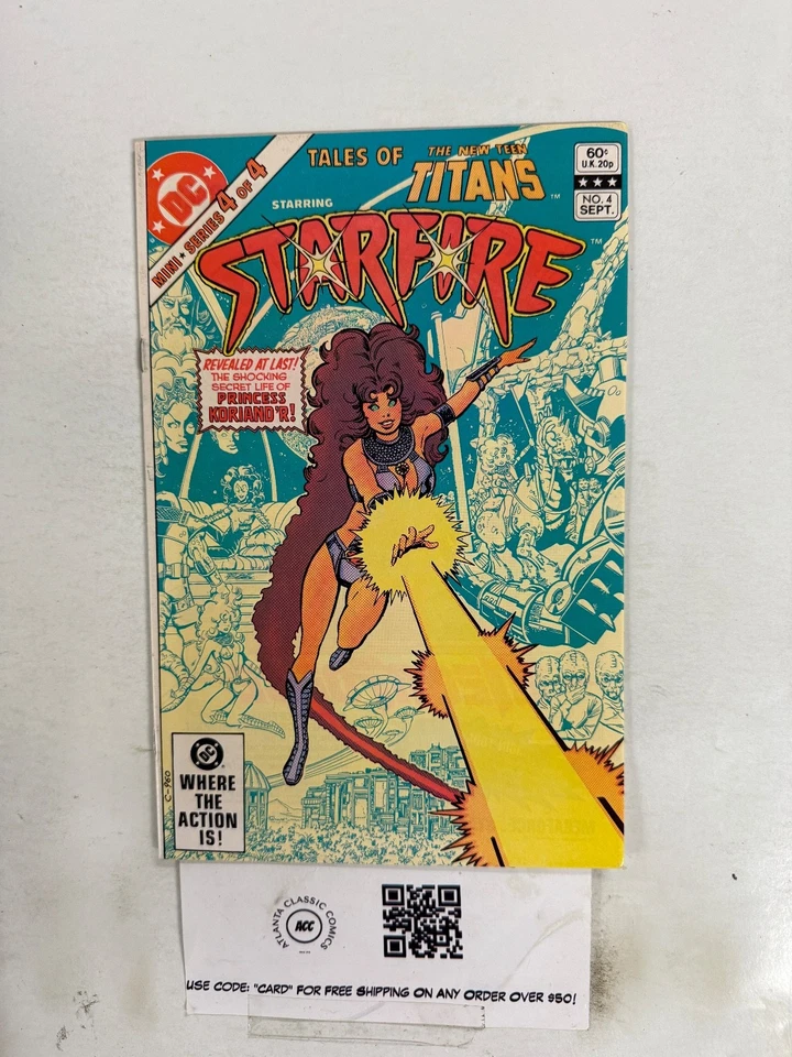 Cómic Tales of the New Teen Titans Starring Starfire # 4 en estado bastante bueno-casi nuevo DC 1 ET2 Foto 1 de 1