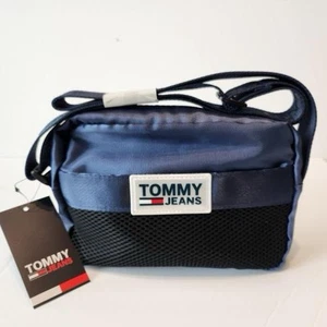 Tommy Hilfiger Blue and Black MessengerBag with Adjustable Strap - Picture 1 of 4