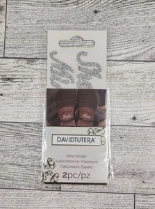 David Tutera Hochzeitstag Bräutigam Schuh Aufkleber Abziehbilder "She's Mine" silber glitzernd - Bild 1 von 3