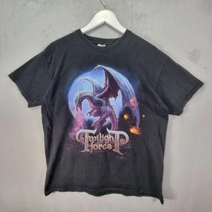 Twilight Force T-Shirt Mens Large Black Y2k Heroes Of Mighty Magic Band Tee - Picture 1 of 10