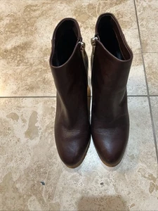 Coach braune Lederstiefelette mit goldenen Nieten Gr. 6 - Bild 1 von 7