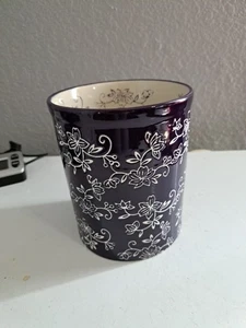 TEMPTATIONS TARA FLORAL LACE LILA BESTECK UTENSILIENHALTER UNBENUTZT 6" - Bild 1 von 6