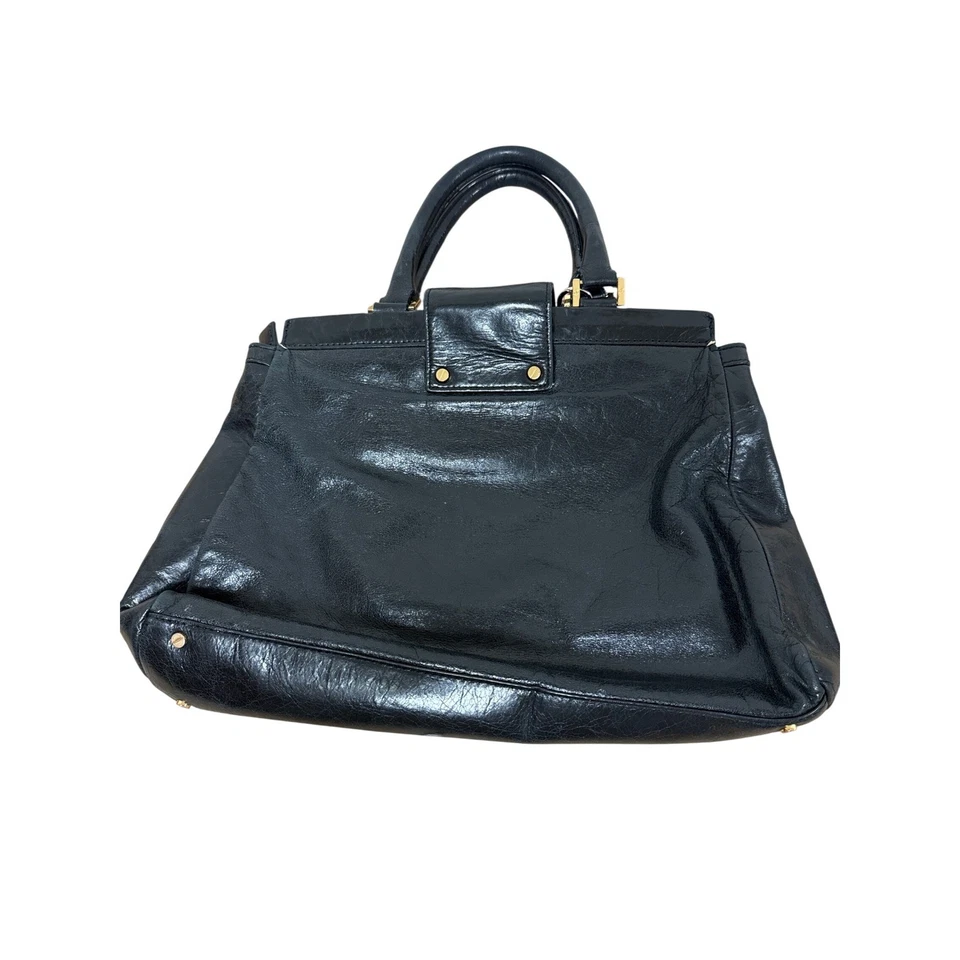 Bolso Bandolera Extraíble Tory Burch Holland Cuero Negro Correa Espejo Foto 1 de 3