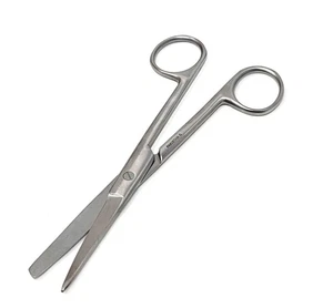 OPERATING DISSECTING DRESSING SCISSORS SHARP/BLUNT 6" STAINLESS STEEL SHEARS - Picture 1 of 3