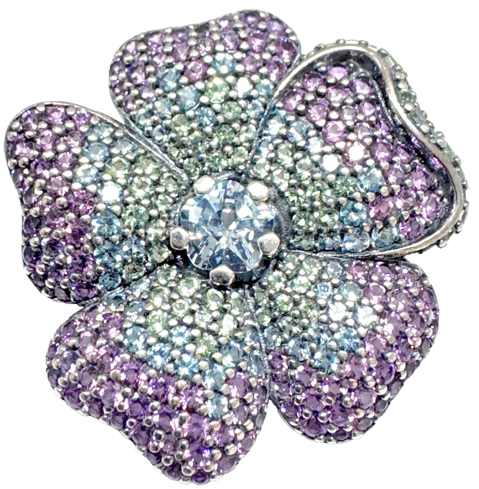 Pandora Plata Esterlina Glorioso Boom Colgante y Broche 397081NRPMX Foto 1 de 4