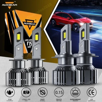 Faro LED alto bajo 6000K para Benz ML320 ML430 1998-2001 AUXBEAM Canbus H7 H1 Foto 1 de 4