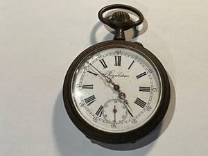 Antike Taschenuhr Regulator Mit Pendel Oscilliert (199-13/P4) - Bild 1 von 8