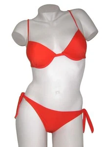 Pushup  Bikini  Badeanzug Gr 34 - 36  XS S   Cup B - C  koralle  orange  Neu - Bild 1 von 3