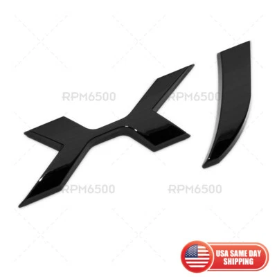 For Jaguar XJ Liftgate Trunk Car Logo Emblem Badge Nameplate R Sport SVR Black Foto 1 de 4