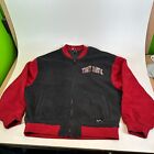 Tony Hawk Fleece Varsity Bomber Skate Jacket Red & Black Lined size L - BNWT