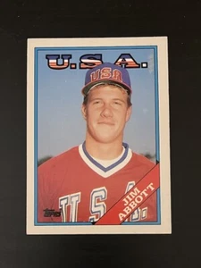 Jim Abbott 1988 Topps Traded Team USA #1T - Picture 1 of 2