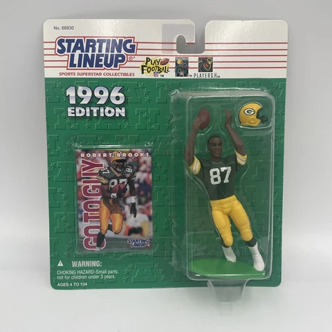 Robert Brooks  Green Bay Packers 1996 Starting Lineup NFL action figure NIB Pack Cover
