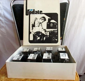 Lote de 8 casetes Chevrolet Update Technicians 1980 de colección en caja con manual - Imagen 1 de 8