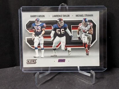 2021 Score 3D #12 Harry Carson/Lawrence Taylor/Michael Strahan - Image 1 of 2