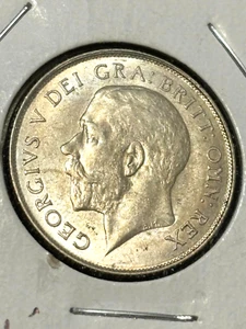 UK(GT BRITAIN) 1925 SHILLING KM816a, AU+-BU, 0.500 SIL CAT: $100+, FREE USA SHIP - Picture 1 of 4