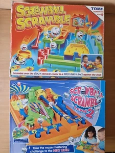 Tomy Screwball Scramble Spiele Level 1 & 2 VERPACKT MIT STECKER, HOOP UND 2 BALLS - Bild 1 von 6