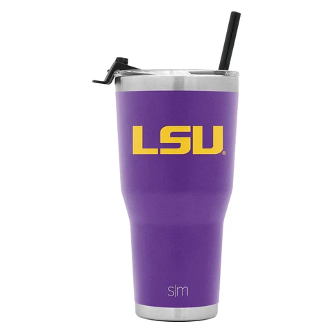 Simple Modern Officially Licensed Collegiate LSU Tigers 30oz Tumbler Cover