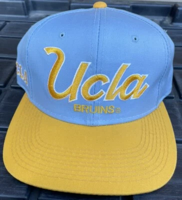 NWOT Vintage UCLA Bruins Sports Specialties Script SnapBack Hat Cap Twill - Image 1 of 4