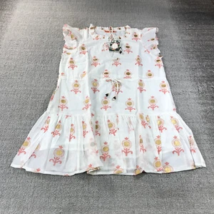 New Oliphant Dress Women Medium Cinched Flirty Mini Floral 1149V Leela Peach - Picture 1 of 10