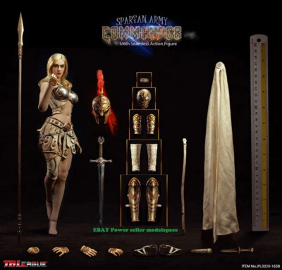 TBLeague PL2020-165B 1/6 Spartan Army Black Commander Female Action Figure - Image 1 of 4