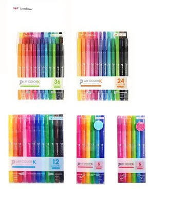 Tombow Play Color K Color Set Doble Punta Acuoso Signo Pluma Elige entre 5 Tipo GCF Foto 1 de 2