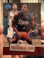 2005-06 Upper Deck Rookie Debut Blue #70 Andre Iguodala /150 RARE Rc SP 76ers