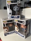 Funko Pop X Files Lot Fox Mulder 183/Dana Scully 184/Alien 186 Vaulted Rare Read