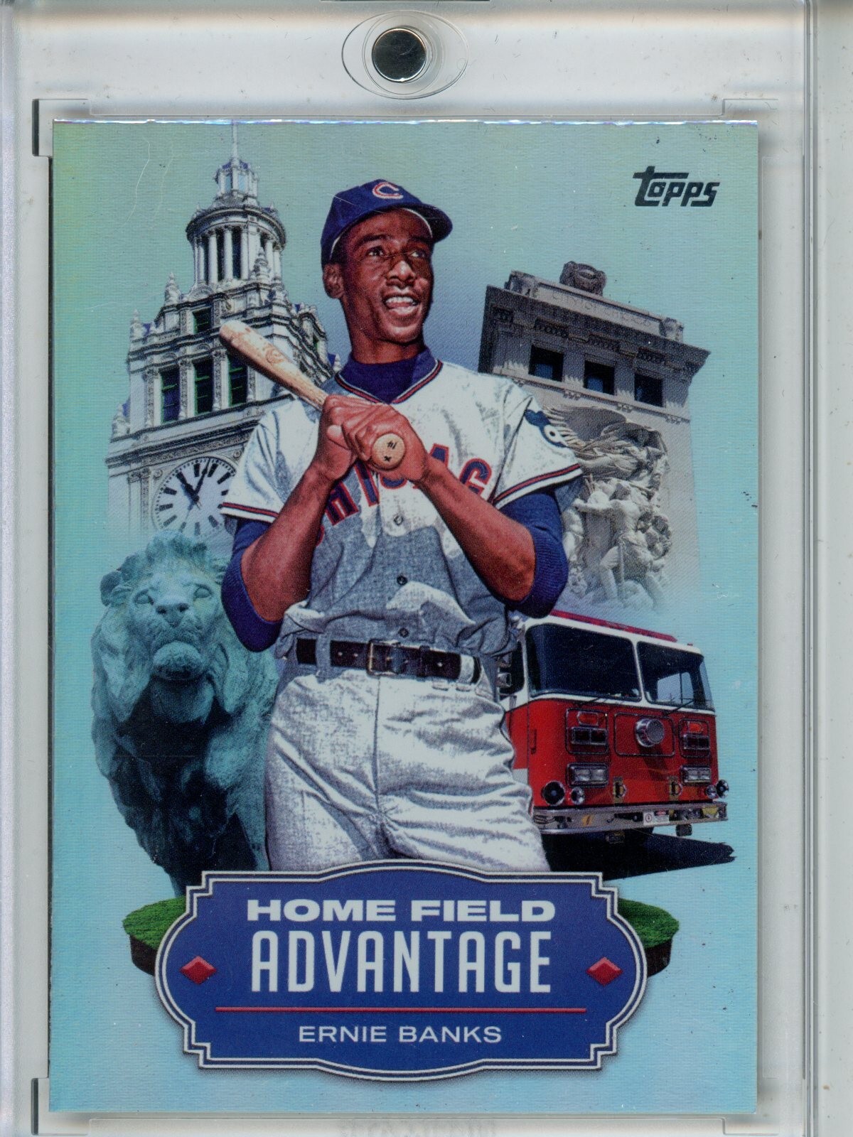 Ernie Banks 2023 Topps Update Home Field Advantage Legends Insert SP LHA-15 Cubs