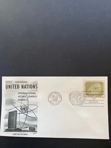 Stamps: United Nations First Day Cover, 12, 1958, NY, Scott 59 - Picture 1 of 1