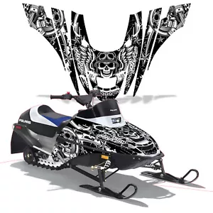 Snowmobile Full Graphics kit Decal for Polaris XC 120 2000-2020 HAVOC WHITE - Foto 1 di 1