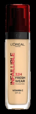 L'Oreal Infallible 32HR Freshwear Foundation SPF25 - 130 Cool Undertone - Image 1 of 4
