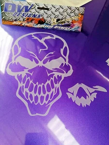 Evil skull airbrush art craft mylar stencil - Picture 1 of 3