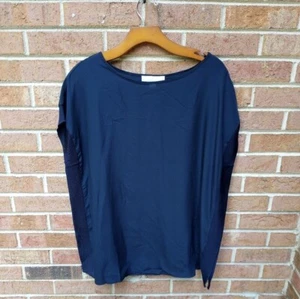 Michael Kors Navy Blue Short Sleeve Top, Size: Small - Picture 1 of 10