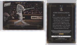 2015 Panini Black Friday Panini Collection Thick Stock /50 Josh Donaldson #7