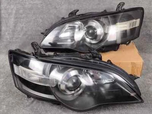JDM SUBARU LEGACY LIBERTY BPE BP5 BL5 STI HID BLACK HEAD LIGHT HEADLIGHTS WRX - Picture 1 of 15