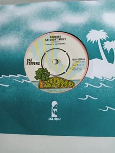 Cat Stevens - Another Saturday Night (Island WIP 6206) EX Vinyl Record 7" - Picture 1 of 2