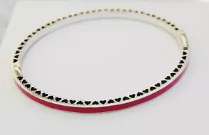 Orchid Radiant Hearts of Pandora Silver Bangle - 590537EN69 - 16.0cm - retired - Picture 1 of 4
