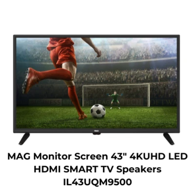 MAG Monitor Screen 43" 4KUHD LED HDMI SMART TV Speakers IL43UQM9500 - Image 1 of 2