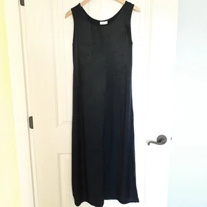 Cut Loose Women's Rayon Tank Midi Dress Teal Size S - Picture 1 of 10