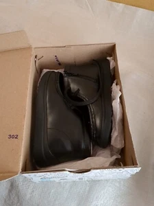 NEW In Box Clarks Boys Goal Wally K School Shoe UK Size 1 1 Fit F Black Leather - Picture 1 of 9