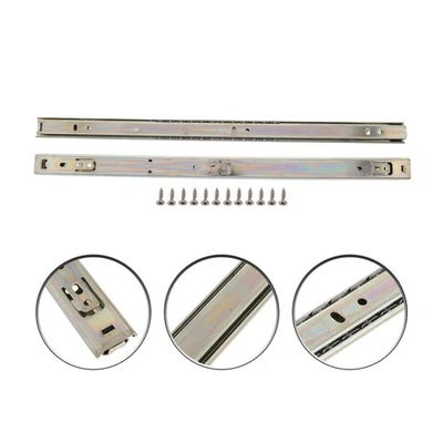  2 PCS Slide Del Cassetto Supporto Laterale Guide Per Cassetti Carichi Pesanti - Immagine 1 di 4