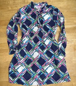 LILLY PULITZER Sabine COLORFUL Interlock Rope Button-up DRESS Sz 5 Girls 2010 - Picture 1 of 5