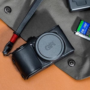 Vintage Genuine Real Leather Camera Bag Case Cover For Ricoh GR GR1 GR2 GR3 GR3X - Picture 1 of 17