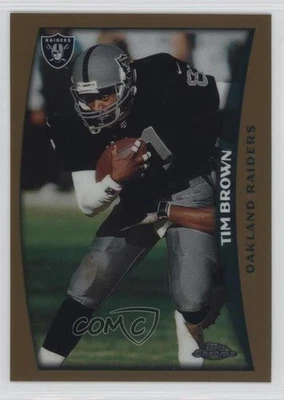 1998 Topps Chrome Tim Brown #132 HOF - Image 1 of 2