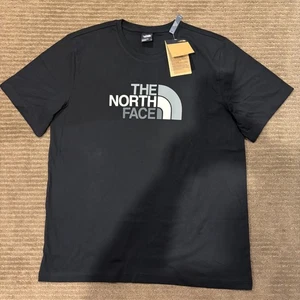 The North Face Men's T-Shirt Black Size Large NWT Logo Tee Authentic - Picture 1 of 3