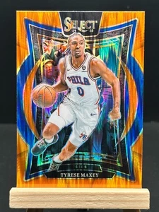 2024-25 Select Basketball - Tyrese Maxey - Concourse Orange Shock Prizm - 20 - Picture 1 of 2