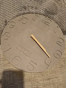 FLEXISTYLE Decorative Wall Clock ECO 30cm wooden hands silent movement New - Picture 1 of 3