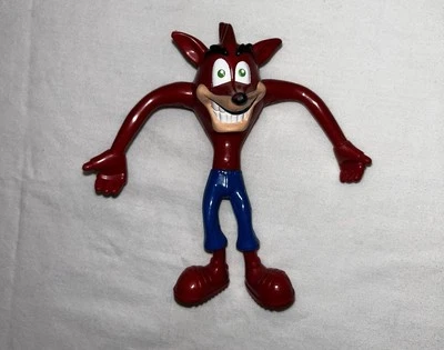 Figura de acción flexible Crash Bandicoot Carl's Jr. 2001 4,5" Foto 1 de 4
